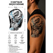 Tattoo Gerçekci Yarım Kol Kaplama Geçici Dövme Sticker Tattoo