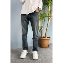 Alışveriş Sokağı Lacivert Jean - Kot Pantolon Eskitme Fit Kesim