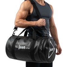 Just Nutrition Just Leather Sport Fitness Bag Siyah Spor Çantası Omuz Askılı Küçük Boy