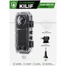 Outfire Insta 360 X4 Uyumlu Su Geçirmez Kılıf Housing, Dalış ve Su Sporları için Yüksek Şeffaflık