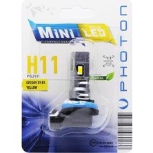 Photon Mini H8 H9 H11 H16 Yellow Sarı Compact LED