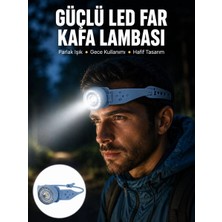 MidasTech LED Kafa Lambası Kamp Yürüyüş ve Gece Kullanımı Için Yeni Nesil Midiastech