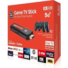 Nuveden Ieg Android Tv Uyumlu Retro Oyun Konsolu 2 Kollu Bluetooth Destekli Çok Renkli - Elektronik Glyaln