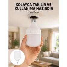 MidasTech Acil Durumlara Uygun Şarjlı Torch LED Ampul 30 Watt Yeni Nesil Midiastech