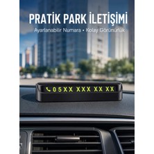 MidasTech Tüm Araçlara Uyumlu Araç Içi Park Numaratör Oto Araç Numaratör Midiastech