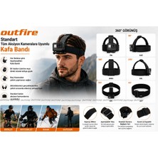 Outfire Standart Tüm Aksiyon Kameralara Uyumlu Kafa Bandı