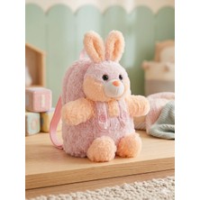 Perimila Peluş Tavşan Figürlü Çocuk Sırt Çantası