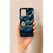Vip Case Vivo Y33S Uyumlu Yıldızlı Gece Desenli Silikon Kılıf