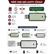 Invicta USB Ses Kayıt Cihazı 16GB Tek Tuş Kayıt,Ses Sensörlü