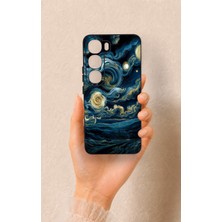 Vip Case Vivo V40 Lite 5g Uyumlu Yıldızlı Gece Desenli Silikon Kılıf