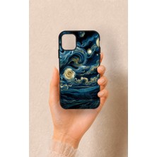 Vip Case iPhone 11 Uyumlu Yıldızlı Gece Desenli Silikon Kılıf