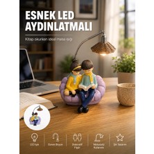 Teknoparkx Okuyan Çift Figürlü Dekoratif Gece Lambası Hediye Seçeneği