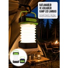 Teknoparkx Kamp Lambası Katlanabilir Lamba Solar Şarjlı LED Lamba El Fenerli Yeni Nesil
