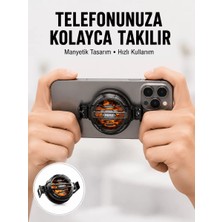 Teknoparkx Telefon Soğutucu | LED Işık Efektli | Power Aparatlı | Sessiz ve Taşınabilir Model Yeni Nesil