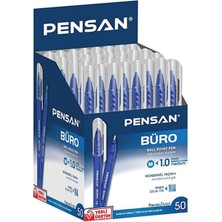 Pensan 2270 Büro Tükenmez Kalem 1mm Mavi 25"li Paket