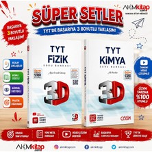 Akm Kitap 3D Yayınları Tyt Fizik ve Kimya Soru Bankası Seti 2 Kitap