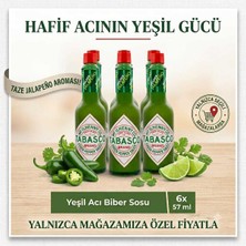 Tabasco Yeşil Acı Biber Sosu 57 ml x 6 Adet