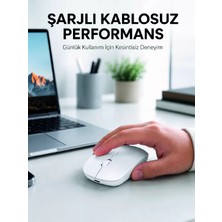 Teknoparkx 5000 Dpı Bluetooth Kablosuz Mouse Hafif Ergonomik Sessiz Wireless Fare