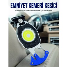 Teknoparkx Şarjlı Acil Durum Feneri Elektronik Çakmak Tornavida ve Emniyet Kemeri Kesicili Taşınabilir El