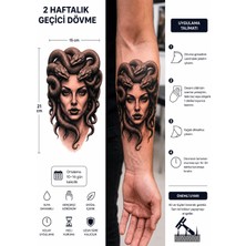 Tattoo Gerçekci Yarım Kol Kaplama Geçici Dövme Sticker Tattoo