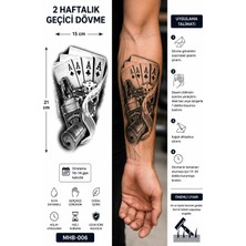 Tattoo Gerçekci Yarım Kol Kaplama Geçici Dövme Sticker Tattoo