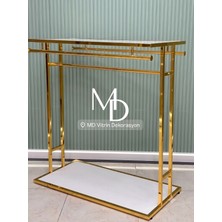 MD Vitrin Dekorasyon Gold Kaplama Dayanıklı Orta Stand Askılık