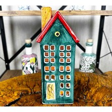Çini Evi Iznik Green House Candle Holder