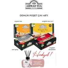 Ahmad Tea 154 G Demlik Poşet Çay 48'li/4 Paket Karma, Rosıe Oda Kokusu