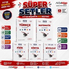 Akm Kitap Limit Tyt Türkçe Matematik Fizik Kimya ve Biyoloji Soru Bankası Seti 5 Kitap