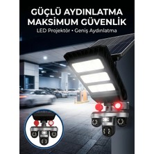 Negok Güneş Enerjili Kablosuz Dış Mekan Güvenlik Kamerası Gece Görüşlü LED Projektörlü