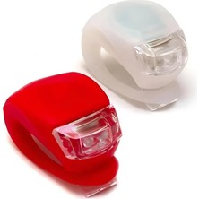 Astraltech LED Bisiklet Işığı 2li Set Kırmızı Beyaz Çakar Lamba Seti