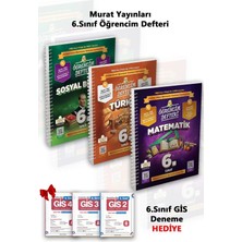 Murat Yayınları 2026-2027 Yeni 6 Sınıf Türkçe-Matematik-Sosyal Bilgiler Öğrencim Defter Seti Konu Set. Özdebir Denemelerhediyeli