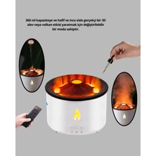 Astraltech 3D Alev Işıklı Aromaterapi Makinesi – 360 ml Su Kapasiteli Sessiz Difüzör