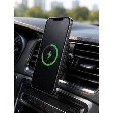 Astraltech Manyetik Kablosuz Araç Şarj Cihazı 15W Magsafe Araç Içi Telefon Tutucu