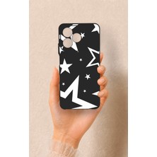 Vip Case Realme C53 Uyumlu Siyah Mega Star Desenli Silikon Kılıf