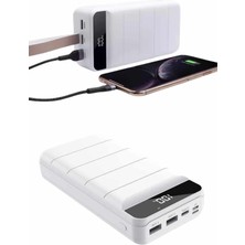 Negok Powerbank 50.000 Mah Dijital Göstergeli Taşınabilir 4 Portlu Hızlı Powerbank Yeni Nesil