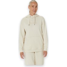 Asics 2032C845 Asics Logo Oth Hoodie Krem Kadın Sweatshirt