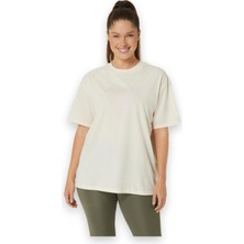 Asics 2032C843 Asics Logo Tee Krem Kadın T-Shirt