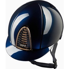Kep Italia Cromo 2.0 Parlak Mavi Swarovski Logolu Binici Kaskı Large