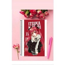 Kotori Itsuka Anime Defter   Özel Tasarım A5 Boyutu Telli Çizgisiz Defter 15*21 cm