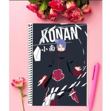 Konan Anime Defter   Özel Tasarım A5 Boyutu Telli Çizgisiz Defter 15*21 cm