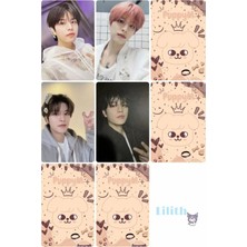 Seungmin Stray Kids   Fotokart Pvc Kaplı 9*6 cm 7 Adet Alındığında 2 Adet Hediye