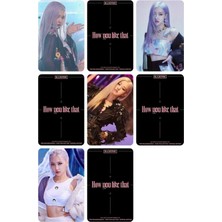 Rose Blackpink   Fotokart Pvc Kaplı 9*6 cm 7 Adet Tane 2 Adet Hediye Gönderimi Yapılacaktır