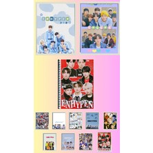 Enyphen Poster A3 ,2 Adet Defter A4 1ADET , Fotokart 9 Adet