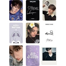 Bang Chan Stray Kids   Fotokart Pvc Kaplı 9*6 cm 7 Adet Alındığında 2 Adet Hediye
