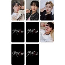 Changbin Stray Kids   Fotokart Pvc Kaplı 9*6 cm 7 Adet Alındığında 2 Adet Hediye