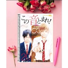 Ayaşlı Kırtasiye Kono Oto Tomare Anime Defter   Özel Tasarım A5 Boyutu 15*21 cm Telli Çizgisiz Defter