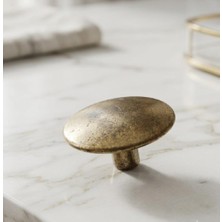 Gold Kulp Goldkulp Eskitme Metal 35 mm Antik Çekmece-Dolap-Şifonyer Kulp