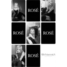 Rose Blackpink   Fotokart Pvc Kaplı 9*6 cm 7 Adet Tane 2 Adet Hediye Gönderimi Yapılacaktır