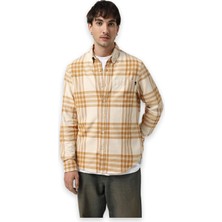 Timberland TB0A6V4X Midweight Flannel Check Sarı Erkek Gömlek